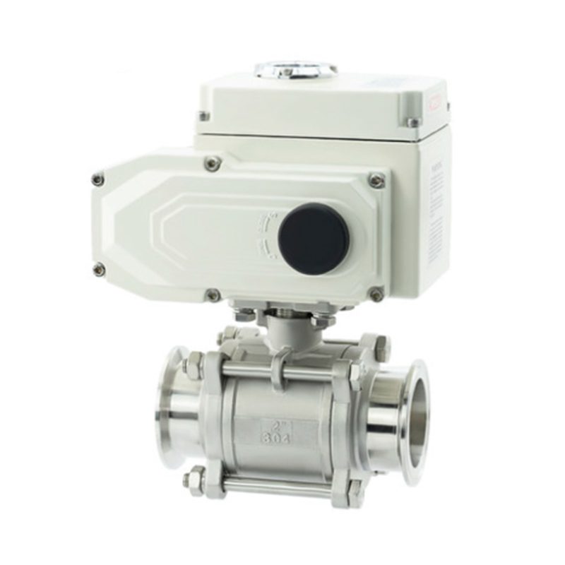 Electric Three-Piece Stainless Steel Quick-Install Ball Valve