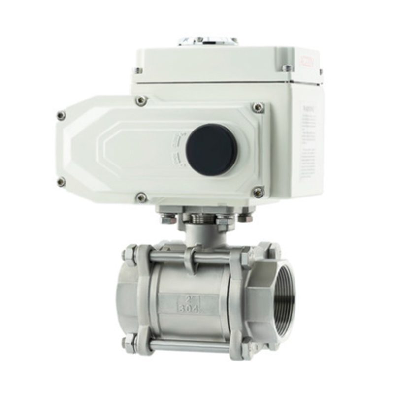 Electric Three-Piece Threaded Ball Valve