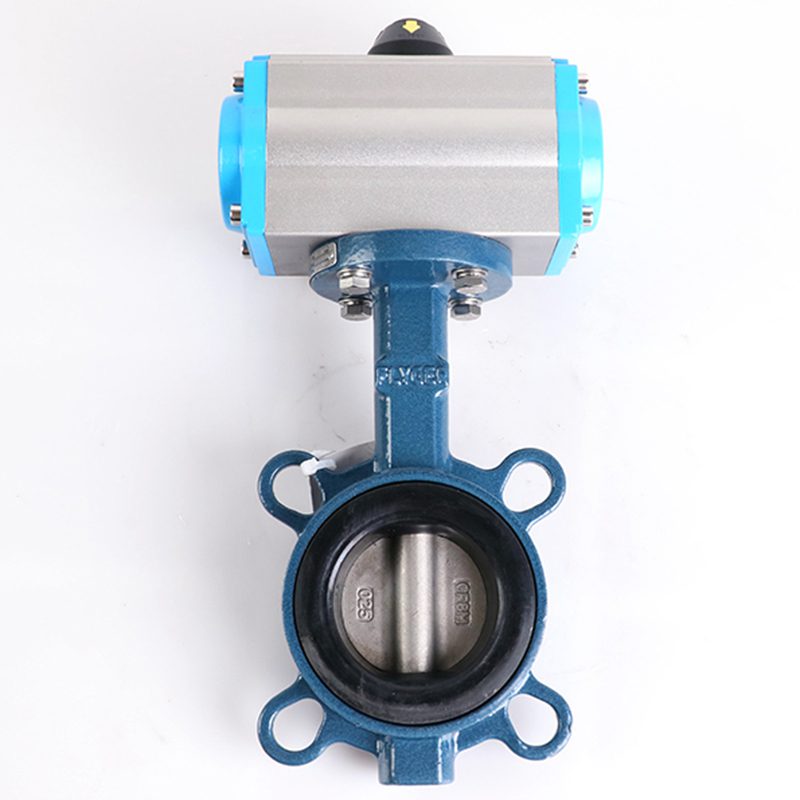 Pneumatic 304 Plate Wafer Butterfly Valve