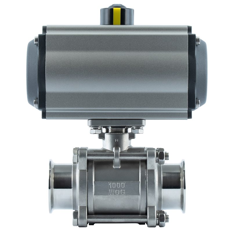 Pneumatic Quick-Install Three-Piece Ball Valve