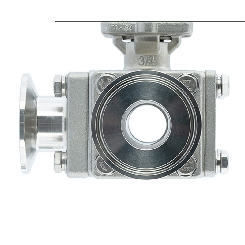 Pneumatic Three-Way Sanitary Ball Valve