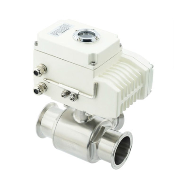 Stainless Steel Three-Way Sanitary Electric Ball Valve