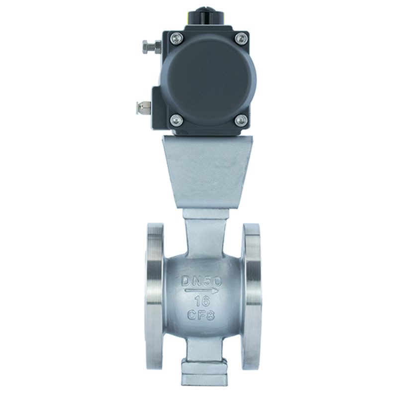 Stainless Steel V-Type Pneumatic Ball Valve