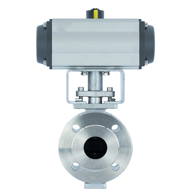 Stainless Steel V-Type Pneumatic Ball Valve