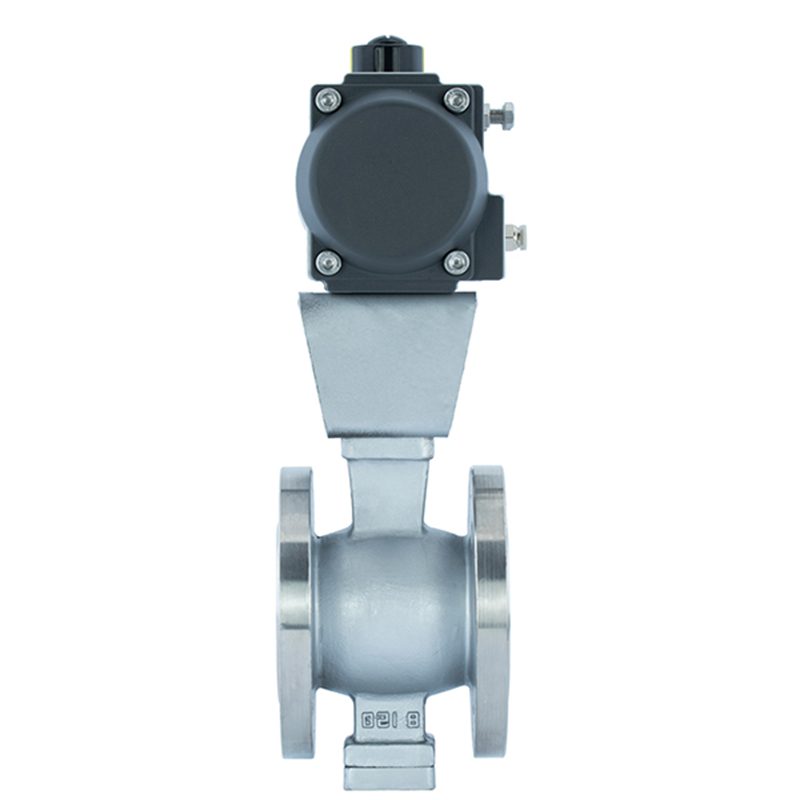 Stainless Steel V-Type Pneumatic Ball Valve