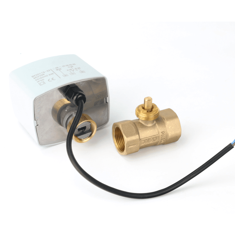 Three-Wire Two-Control Electric Threaded Copper Ball Valve