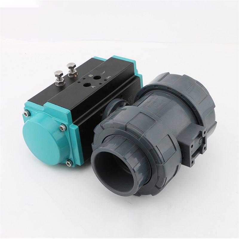 UPVC Pneumatic Plastic Ball Valve