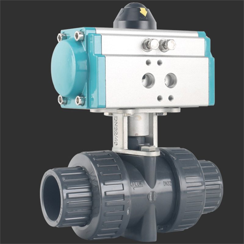 UPVC Pneumatic Plastic Ball Valve