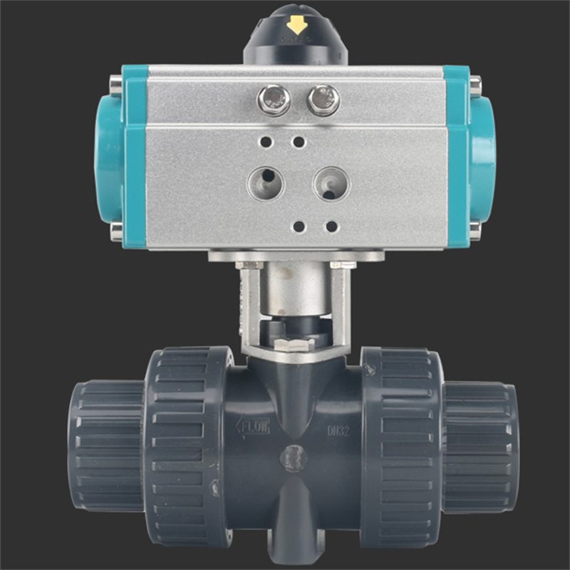 UPVC Pneumatic Plastic Ball Valve